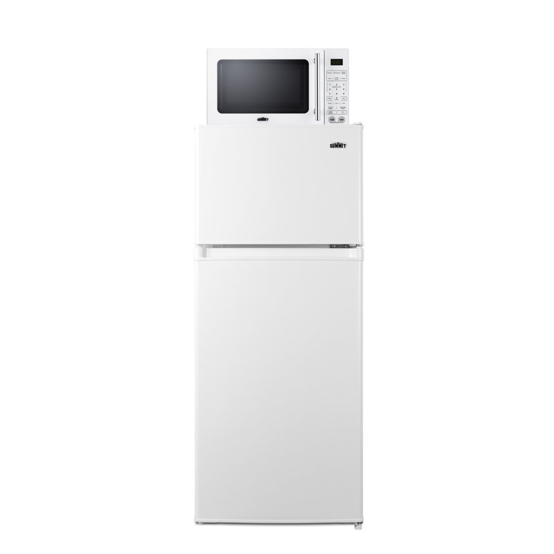 Summit Appliance Microwave/Refrigerator-Freezer Combination with Allocator, Right Handed