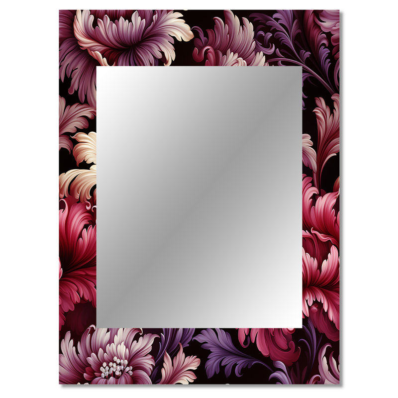 Zaanstad - Grand miroir mural sur support métallique, 40 po x 30 po