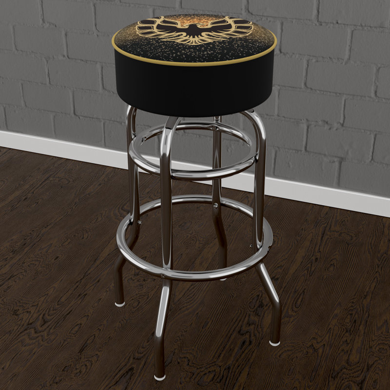 Tabouret de bar pivotant 31 po Pontiac, Noir