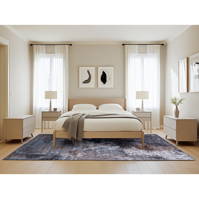 Abstract Indoor Rug, Rectangle 5' x 8'