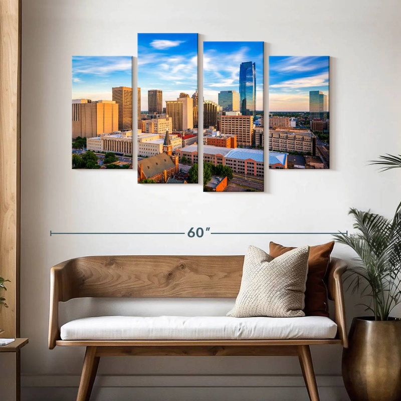 Sireci Oklahoma Urban Cityscape, 32" H x 52" W
