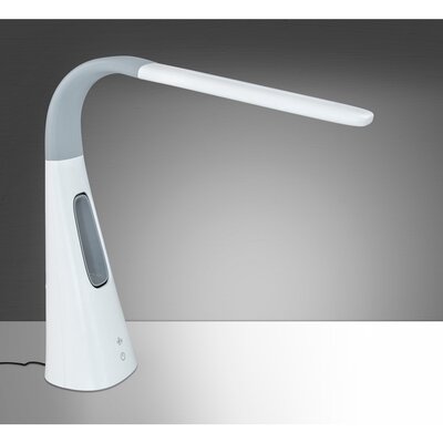 Mount-It! Turcom AirLight Ultrabright LED Desk Lamp with Bladeless Three Speeds Fan Panel | White -  TS-7006