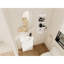Meuble-lavabo autoportant de 23 po avec lavabo et support de rangement, portes à fermeture douce-583775846