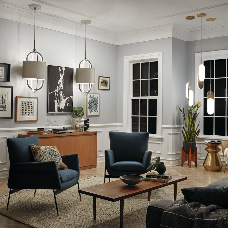 Alvida 1 - Light LED Pendant, Polished Nickel