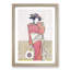 Lady Holding a Fan by Katsukawa Shunsho - Picture Frame Painting Print-55582297-55582299