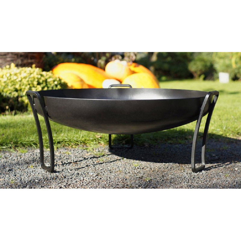 Payden Steel Wood Burning Smokeless Fire Pit, 30" H x 70" W x 70" D