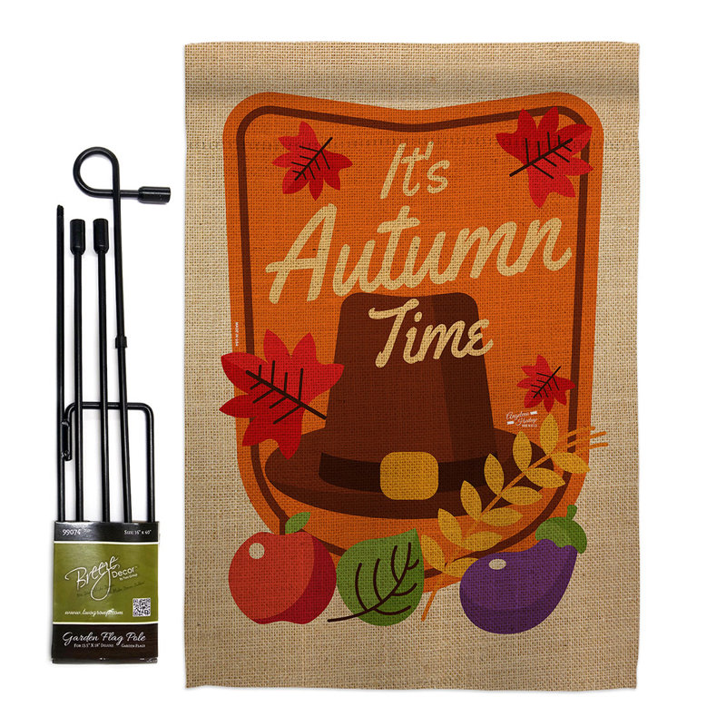 Ensemble de drapeaux en polyester 18,5 po x 13 po Autumn