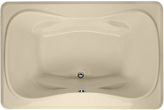 Jennifer 72'' L Soaking Bathtub, Bone, Polished Chrome