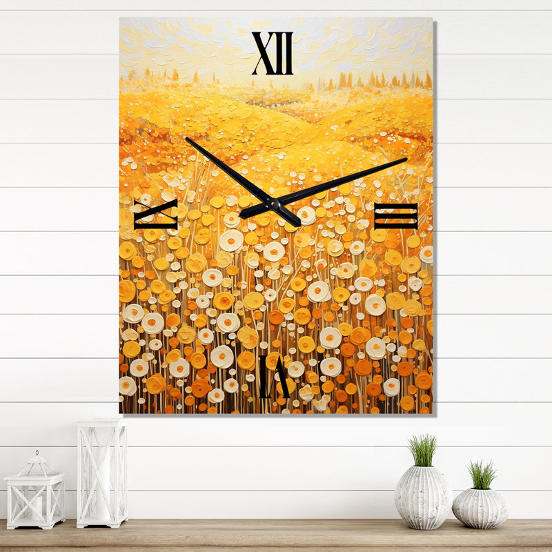 Danaiya - Fleur très horloges murales, Très grand