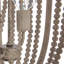 Lustre en perles de bois drapé-45450634