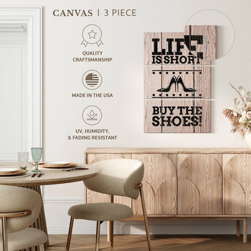 Shuttleworth Shoe Lover Typography, 50" H x 32" W