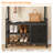  Wood 5-In-1 Hall Tree With Shoe Bench, Coat Rack, Hooks, Drawers & Top Shelf –Modern Farmhouse Entryway Organizer For Mudroom Or Foyer-1593179590