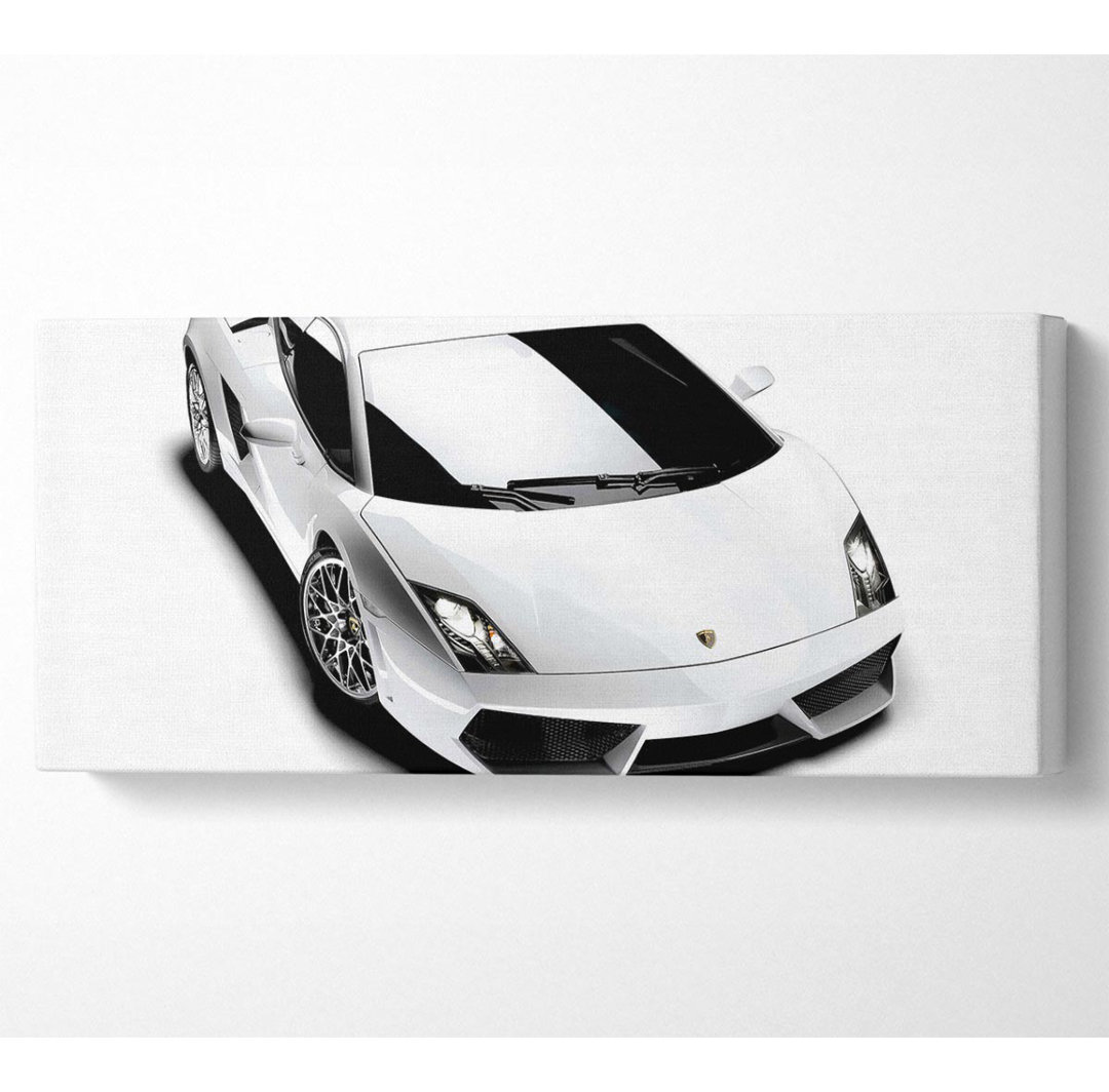 Lamborghini von oben Panoramaleinwand