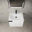 Lavabo de salle de bain 24 po - Armoire de style américain moderne en bois d'ingénierie blanc-1563096416