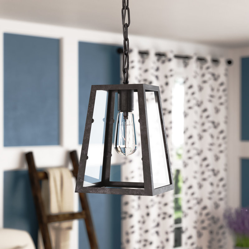Luminaire suspendu rectangulaire à 1 lumière Souza