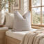Housse de coussin décorative bohème en coton gris, 45 x 45 cm