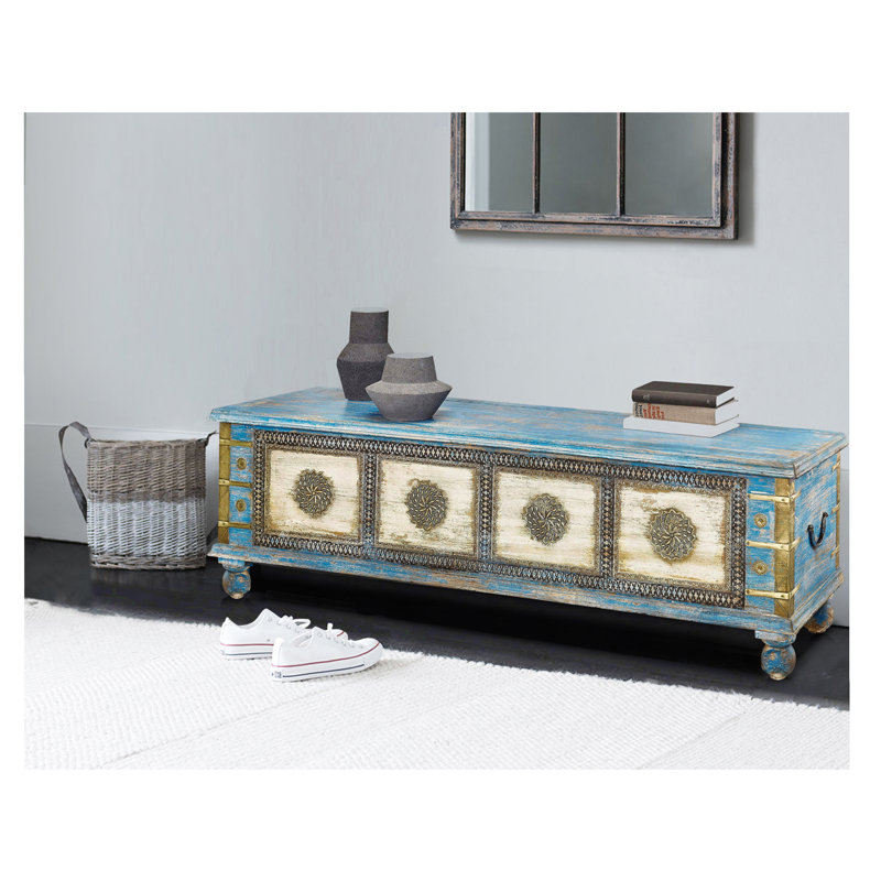 Effie Solid Wood Storage Bench