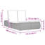  Chaise longue double avec coussins en rotin de polyester noir-1495032432