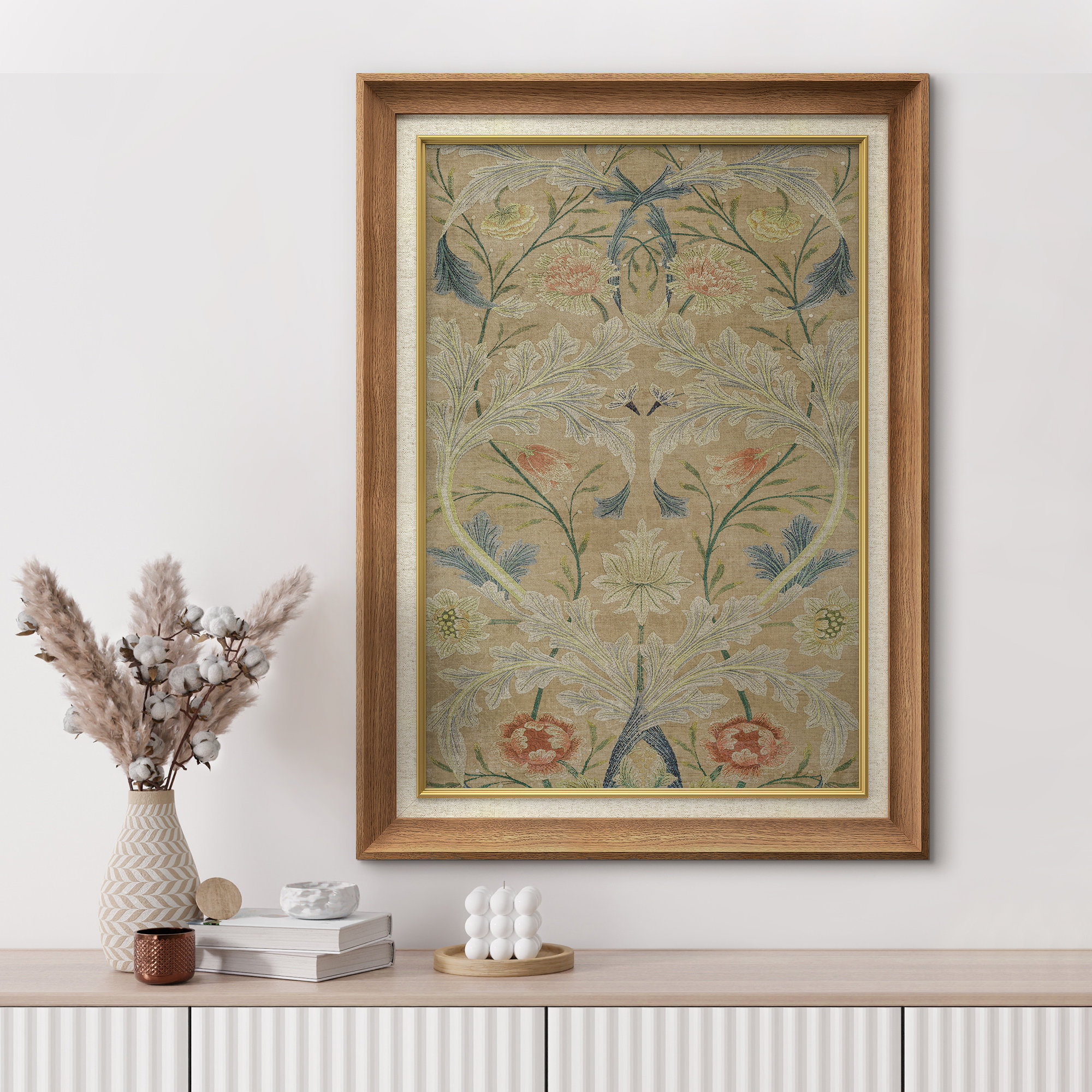 wall26 Classic Floral Botanical Sketch Elegant Illustrations Rustic Vintage French Country Artwork IRS12 | Wayfair