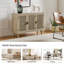 Hearn 109 cm Modern Wide Sideboard with 3 Rattan Doors-588200520