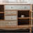 Retro Distressed Solid Wood Accent Cabinets
