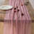 Dusty Rose Cheesecloth Table Runner 120 Inches Fall Party Home Decorations