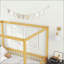 Lit double en bois d'hévéa avec balustrades, idéal pour un sommeil élégant et sécuritaire-142350580