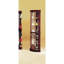 Vitrine de coin vitrée Cherry - 4 portes, 6 tablettes de 5 mm, arrière miroir de 3 m
