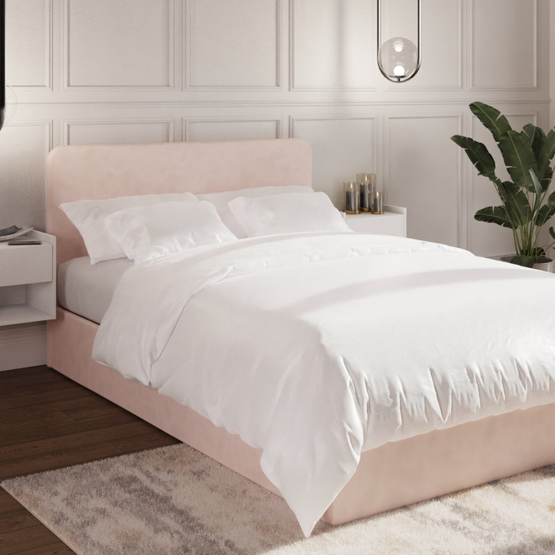 Chiswick Ottoman Bed, Small Double, Soft Pink