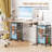 Rolling File Cart With 4 Storage Drawers - Mobile Lockable-Wheel File Cabinet (Hanging Filing Organizer, Under Desk Utility Cart For Home Office)