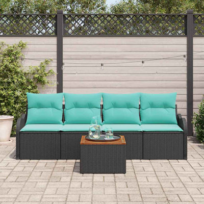 Ensemble de canapé de jardin avec coussin 5 pièces vidaXL