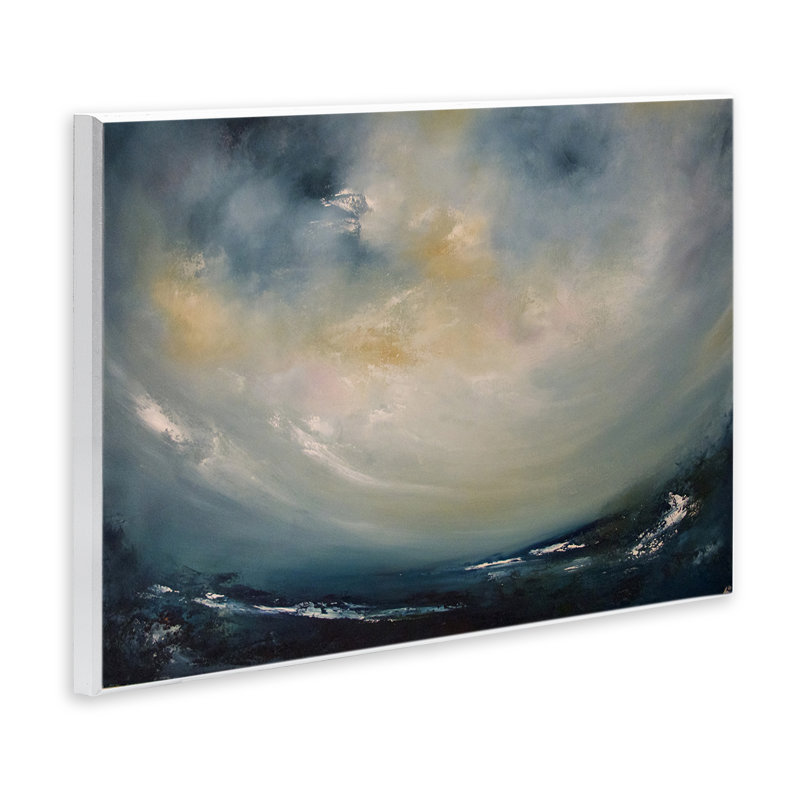  Art mural "Soleil à travers les nuages de tempête" par Lydia Orange, H 10 po x l 15 po