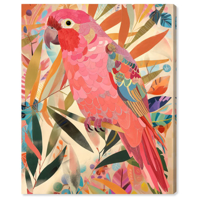 Art mural abstrait tropical fantaisiste sur toile par Art Remedy