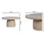 Mhurran Solid Wood Drum Coffee Table