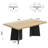 63" Dining Table for 6-8, Modern Rectangular Kitchen Table with Heavy-Duty Dual Pedestal Legs-2004338125-2004338126