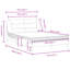Lit avec matelas Hvar brun foncé 140 x 190 cm-1063841292-1063841291