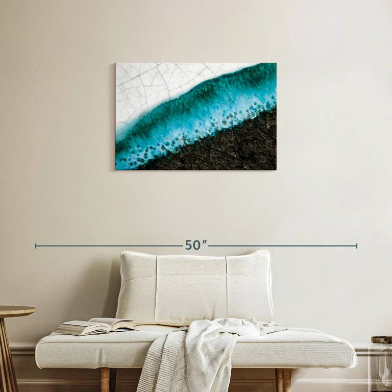 Avery Abstract Raku Fundo, 20" H x 30" W