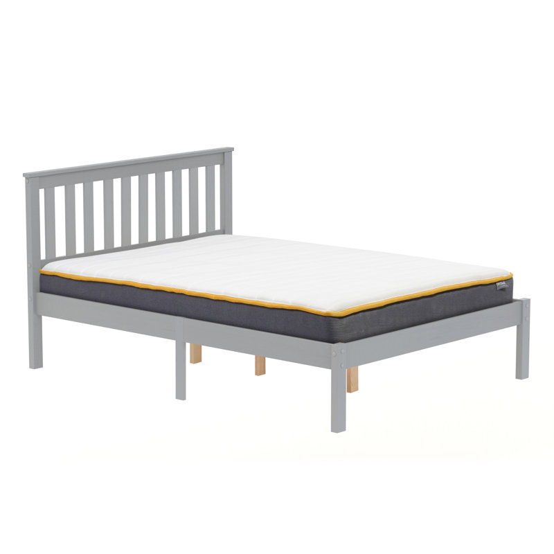 Alam Bed Frame, Double (4'6), Grey