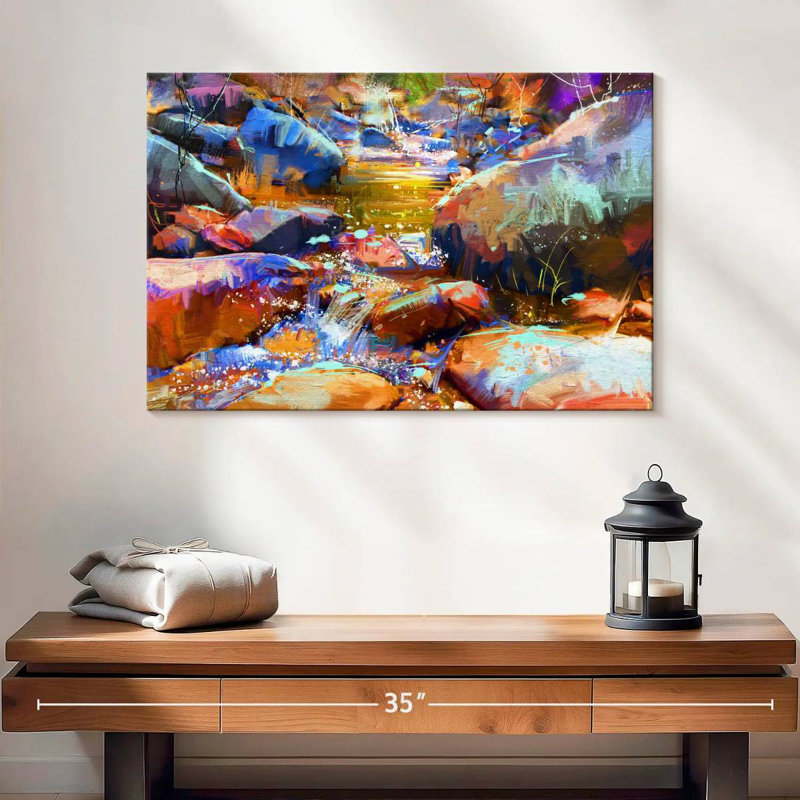 Avery Vibrant Wilderness Stream, 16" H x 24" W