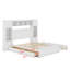 Lit en bois avec armoire tout-en-un, tablette et prises, lit gigogne simple TG-1554077277-1554077264
