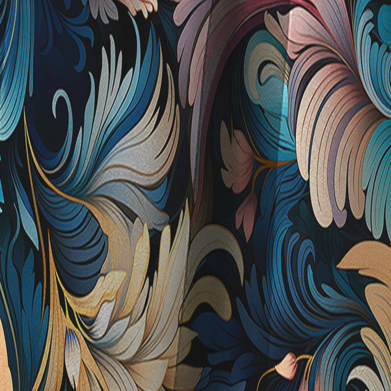 Deco Paisley Elegance I - Rideau floral - Rideau occultant floral - 1 panneau, L 52 po x L 108 po