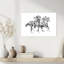 Dynamic Horse Race Traditional Contemporary Horse Wall Art Print 1 Piece Wrapped Canvas Wall Art-1613376891