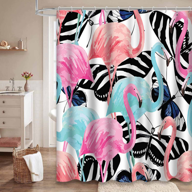 Rideau de douche imperméable avec 12 crochets, L 72 po x l 72 po