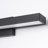 1-Light Black Linear Dimmable LED Outdoor Wall Sconce
