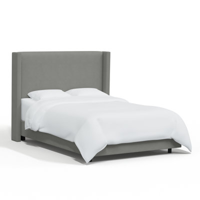 Hanson Upholstered Wingback Bed