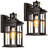 Oil Rubbed Bronze Motion Sensor Outdoor Wall Light 2 Pack -2114156944
