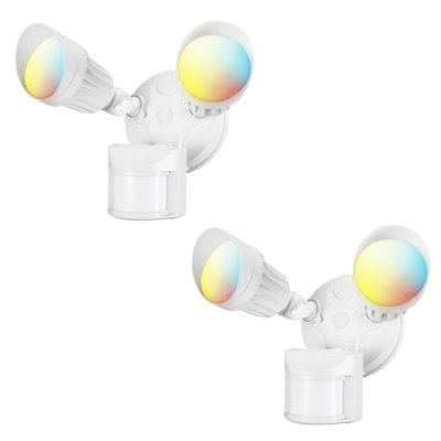 LED Motion Sensor Flood Light Dusk to Dawn Color Temperature Selectable