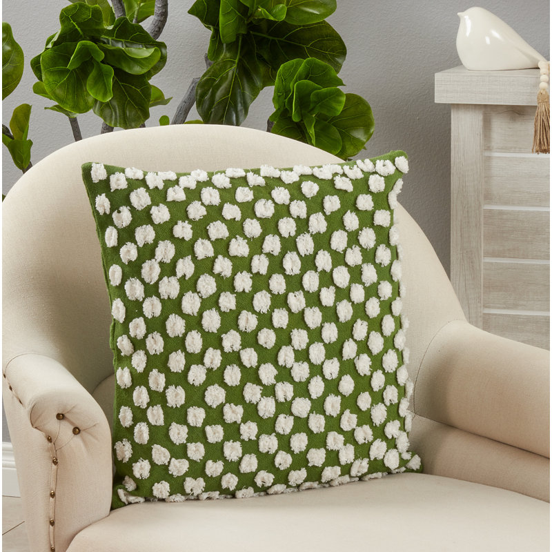 Raissa Collection Pom-poms Cotton Pillow Cover