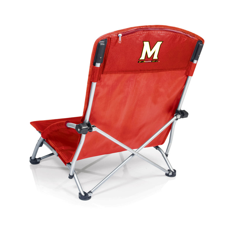 NCAA Folding Beach Chair, Maryland, Red