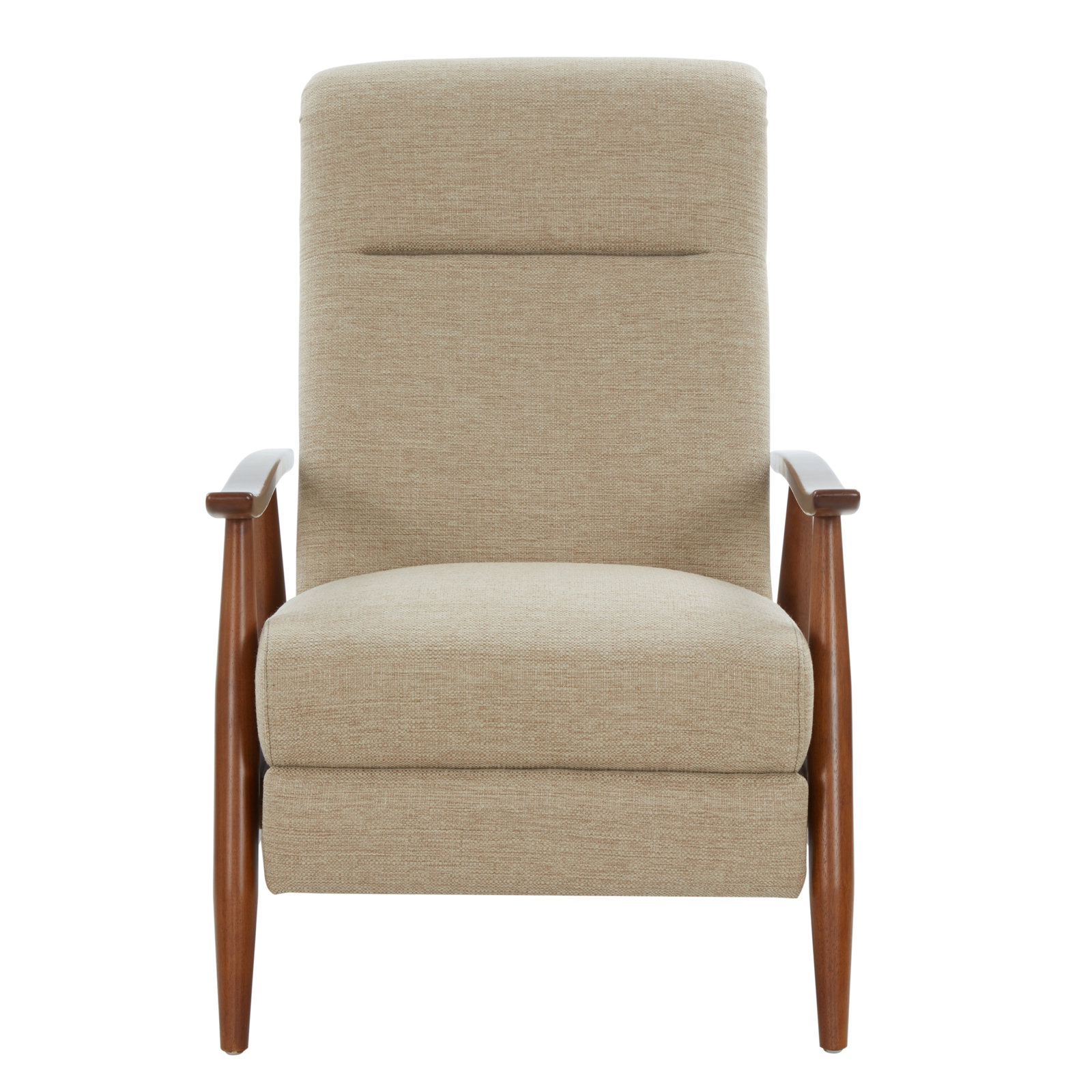 Imona 30" Wide Leather Recliner, Rawhide Fabric
